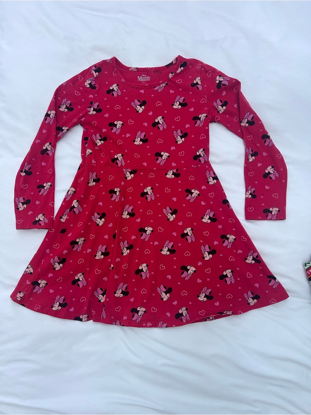Disney Minnie Mouse Long-Sleeve Kids Dress - Red
